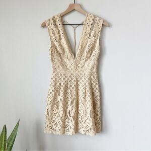 Free People One Million Lovers Ivory Lace Dress